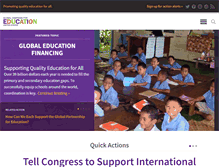 Tablet Screenshot of campaignforeducationusa.org